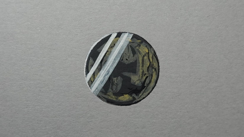 Pyrite de fer polie taille ronde ★☆☆